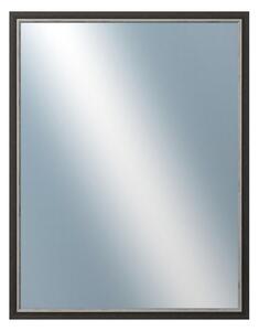 DANTIK - Zrkadlo v rámu, rozmer s rámom 70x90 cm z lišty TAIGA čierna (3108)
