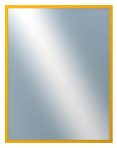 DANTIK - Zrkadlo v rámu, rozmer s rámom 70x90 cm z lišty PERLA žltá lesklá (2880)