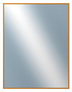 DANTIK - Zrkadlo v rámu, rozmer s rámom 70x90 cm z lišty Hliník oranžová (7269217)