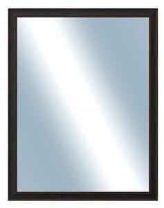 Zrkadlo v rámu Dantik rozmer s rámom 70x90 cm z lišty ANDRÉ veľká čierna (3154)