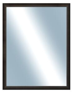DANTIK - Zrkadlo v rámu, rozmer s rámom 70x90 cm z lišty LEDVINKA tmavo hnedá (1442)