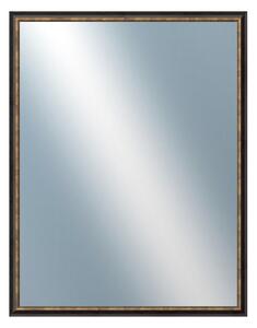 DANTIK - Zrkadlo v rámu, rozmer s rámom 70x90 cm z lišty TRITON čierna (2139)