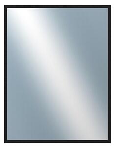 DANTIK - Zrkadlo v rámu, rozmer s rámom 70x90 cm z lišty KASETTE čierna (2759)