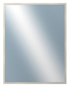 DANTIK - Zrkadlo v rámu, rozmer s rámom 70x90 cm z lišty KASETTE biela prederaná (2756)