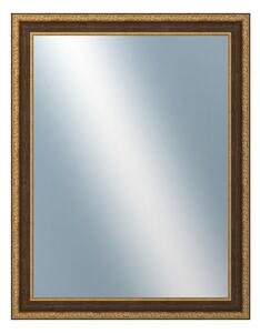 DANTIK - Zrkadlo v rámu, rozmer s rámom 70x90 cm z lišty KLASIK hnedá (3004)