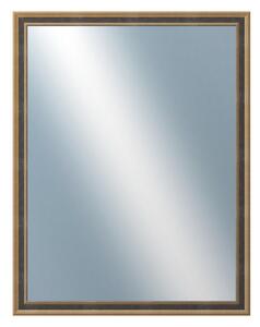 DANTIK - Zrkadlo v rámu, rozmer s rámom 70x90 cm z lišty TOOTH malá zlatá (3163)