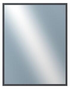 DANTIK - Zrkadlo v rámu, rozmer s rámom 70x90 cm z lišty KASETTE šedá (2758)