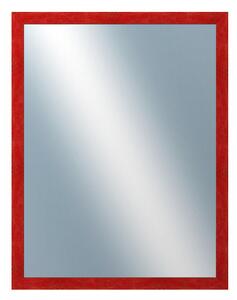 DANTIK - Zrkadlo v rámu, rozmer s rámom 70x90 cm z lišty RETRO červená (2534)