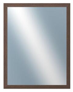 DANTIK - Zrkadlo v rámu, rozmer s rámom 70x90 cm z lišty RETRO hnedá (3144)