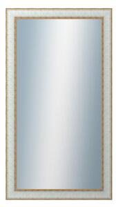 DANTIK - Zrkadlo v rámu, rozmer s rámom 50x90 cm z lišty DOPRODEJMETAL bielozlatá (3023)