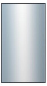 DANTIK - Zrkadlo v rámu, rozmer s rámom 50x90 cm z lišty Hliník čierna (7001021)