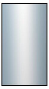 DANTIK - Zrkadlo v rámu, rozmer s rámom 50x90 cm z lišty Hliník čierna lesklá (7269016)
