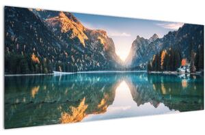 Obraz - Horské jazero (120x50 cm)