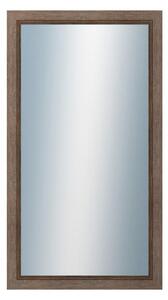 DANTIK - Zrkadlo v rámu, rozmer s rámom 50x90 cm z lišty CARRARA hnedá (2894)