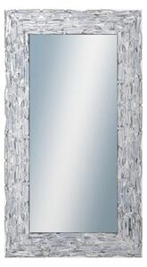 Zrkadlo v rámu Dantik rozmer s rámom 50x90 cm z lišty Travertino strieborné (2893)