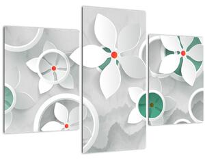 Obraz kvetinové abstrakcie (90x60 cm)