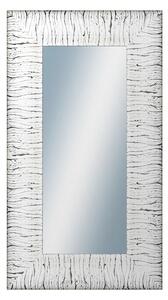 DANTIK - Zrkadlo v rámu, rozmer s rámom 50x90 cm z lišty SAUDEK biela čierne čiary (2512)