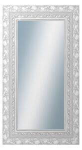 Zrkadlo v rámu Dantik rozmer s rámom 50x90 cm z lišty ROKOKO strieborná hádzaná (2881)