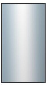 DANTIK - Zrkadlo v rámu, rozmer s rámom 50x90 cm z lišty Hliník čierna (7003021)