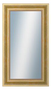 DANTIK - Zrkadlo v rámu, rozmer s rámom 50x90 cm z lišty KŘÍDLO veľké zlaté patina (2772)