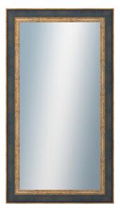 DANTIK - Zrkadlo v rámu, rozmer s rámom 50x90 cm z lišty ZVRATNÁ modrozlatá plast (3068)