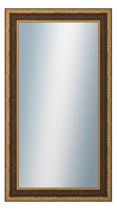 DANTIK - Zrkadlo v rámu, rozmer s rámom 50x90 cm z lišty KLASIK hnedá (3004)