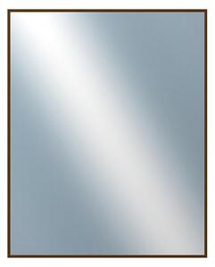 DANTIK - Zrkadlo v rámu, rozmer s rámom 80x100 cm z lišty Hliník hnedá (7269211)
