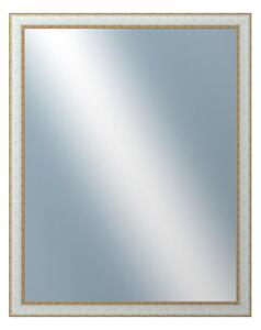 DANTIK - Zrkadlo v rámu, rozmer s rámom 80x100 cm z lišty DOPRODEJMETAL bielozlatá (3023)