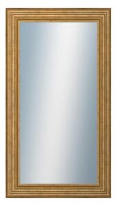 DANTIK - Zrkadlo v rámu, rozmer s rámom 50x90 cm z lišty HRAD zlatá patina (2822)