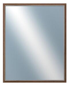 DANTIK - Zrkadlo v rámu, rozmer s rámom 80x100 cm z lišty TAIGA hnedá (3107)