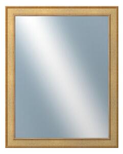 DANTIK - Zrkadlo v rámu, rozmer s rámom 80x100 cm z lišty TOOTH zlatá (2778)