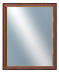 DANTIK - Zrkadlo v rámu, rozmer s rámom 80x100 cm z lišty ANGLIE hnedá Au Linka (612)