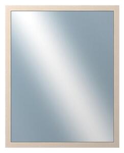 DANTIK - Zrkadlo v rámu, rozmer s rámom 80x100 cm z lišty 4020 biela prederaná (2766)