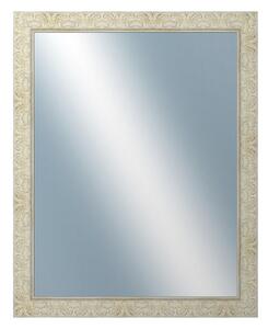 DANTIK - Zrkadlo v rámu, rozmer s rámom 80x100 cm z lišty PRAHA biela (2930)