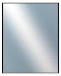 DANTIK - Zrkadlo v rámu, rozmer s rámom 80x100 cm z lišty Hliník čierna lesklá (7269016)