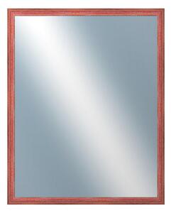 DANTIK - Zrkadlo v rámu, rozmer s rámom 80x100 cm z lišty LYON červená (2707)