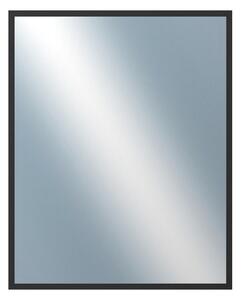 DANTIK - Zrkadlo v rámu, rozmer s rámom 80x100 cm z lišty Hliník čierna (7005021)