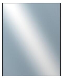 DANTIK - Zrkadlo v rámu, rozmer s rámom 80x100 cm z lišty Hliník čierna (7001021)