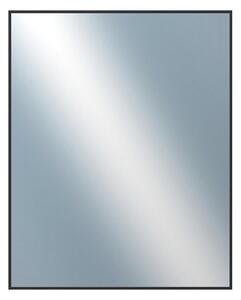DANTIK - Zrkadlo v rámu, rozmer s rámom 80x100 cm z lišty Hliník čierna (7003021)