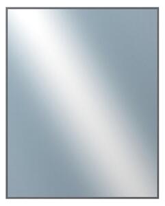 DANTIK - Zrkadlo v rámu, rozmer s rámom 80x100 cm z lišty Hliník platina (7003019)