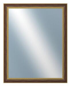 DANTIK - Zrkadlo v rámu, rozmer s rámom 80x100 cm z lišty ZVRATNÁ červenozlatá plast (3069)