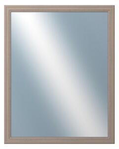 DANTIK - Zrkadlo v rámu, rozmer s rámom 80x100 cm z lišty STEP hnedá (3020)