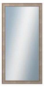 DANTIK - Zrkadlo v rámu, rozmer s rámom 50x100 cm z lišty TOOTH malá strieborná (3162)