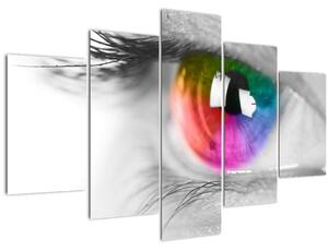 Obraz - Očná dúhovka (150x105 cm)