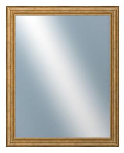 DANTIK - Zrkadlo v rámu, rozmer s rámom 80x100 cm z lišty HRAD zlatá patina (2822)