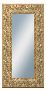DANTIK - Zrkadlo v rámu, rozmer s rámom 50x100 cm z lišty KŘÍDLO ozdobné zlaté (2890)