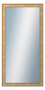 DANTIK - Zrkadlo v rámu, rozmer s rámom 50x100 cm z lišty TOOTH malá zlatá (3161)