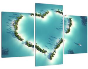 Obraz - Ostrovy srdce (90x60 cm)