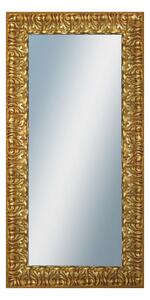 DANTIK - Zrkadlo v rámu, rozmer s rámom 50x100 cm z lišty ZVRATNÁ ozdobná zlatá (2888)
