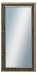 DANTIK - Zrkadlo v rámu, rozmer s rámom 50x100 cm z lišty TOOTH zlatá čierna (2780)